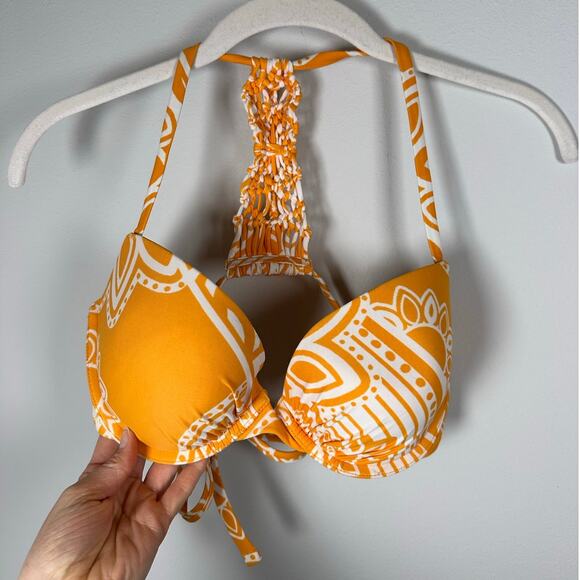 Aerie Perkier Push Up Underwire Padded Bikini Top Women's 32DD - Picture 2 of 6